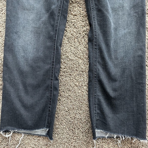 J. Crew Women's Black Demi Boot Crop Button Up Jeans 27P Like New - Picture 3 of 7